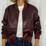 CASACO BOMBER BORDEAUX