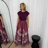 SAIA BORDEAUX ESTAMPADA
