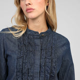 CAMISA JEANS FOLHOS