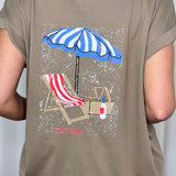 T-SHIRT BEGE ESTAMPADO