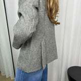 BLAZER TWEED CINZA