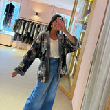 KIMONO VELUDO COM LANTEJOULAS