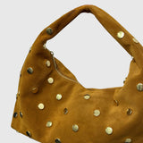 CARTEIRA PELE CAMEL TACHAS