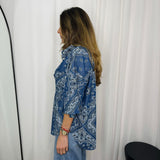 CAMISA BANDANAS AZUL