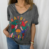T-SHIRT CINZA NATURE