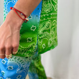 TÚNICA BANDANAS VERDE E AZUL