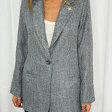 BLAZER FAZENDA TWEED CINZA
