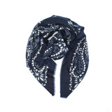 ECHARPE BANDANAS AZUL MARINHO