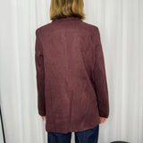 BLAZER NOBUCK BORDEAUX