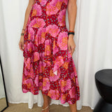 VESTIDO ROSA ESTAMPADO