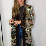 KIMONO COM BORDADOS CASTANHO