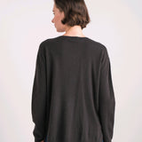 CAMISOLA LARGA 100% CASHMERE CHOCOLATE