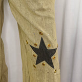 BF - CALÇAS COM LAVAGEM ESTRELAS