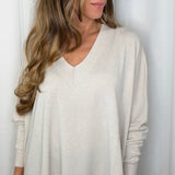 CAMISOLA DECOTE CANELADO CRU