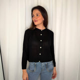 CARDIGAN ALGODÃO PRETO