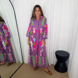 CAMISEIRO ROXO BORDADOS
