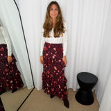 SAIA BORDEAUX ESTAMPADA
