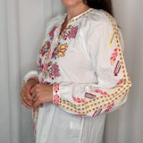 CAMISA CRU COM BORDADOS