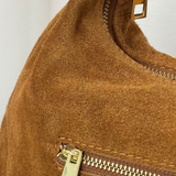 CARTEIRA EM PELE CAMEL COM ELOS