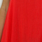 VESTIDO CORAL PEDRAS