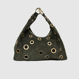 CARTEIRA EM PELE VERDE COM ELOS