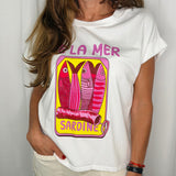T-SHIRT BRANCA SARDINHAS