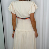 VESTIDO CRU COM DEBROADO