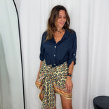 CAMISA LINHO AZUL MARINHO