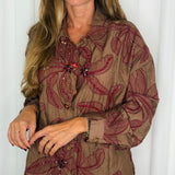 CAMISA BORDADOS BORDEAUX