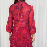 VESTIDO FLORES CORAL