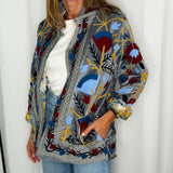 KIMONO BORDADOS CINZA