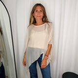 TÚNICA FLUIDA SEDA CRU