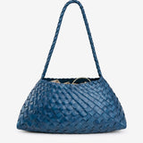 CARTEIRA ENTRANÇADA AZUL JEANS