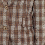 BLAZER ESCOCÊS CASTANHO E CINZA