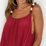 VESTIDO ROSA VELHO PEDRAS