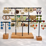 BRINCOS AÇO INOXIDÁVEL E PEDRAS NATURAIS