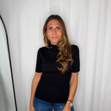 T-SHIRT MALHA PRETO