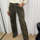 CALÇAS SARJA ANIMAL PRINT