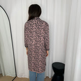 KIMONO MALHA ANIMAL PRINT ROSA