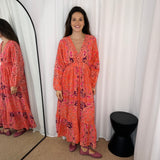 VESTIDO CORAL CORNUCÓPIAS