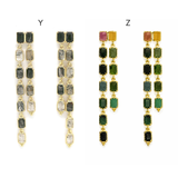 BRINCOS AÇO INOXIDÁVEL E PEDRAS NATURAIS