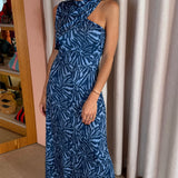 VESTIDO ESTAMPADO ASSIMÉTRICO