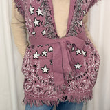 COLETE MALHA ROSA VELHO FRANJAS