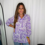 CAMISA ESTAMPADA LILÁS