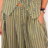 CONJUNTO TOP E CALÇAS RISCAS VERDE