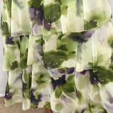 CONJUNTO TOP E SAIA MANCHAS VERDE