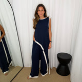 CONJUNTO ASSIMÉTRICO AZUL MARINHO