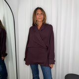CAMISA TRESPASSE BORDEAUX