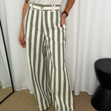 CALÇAS RISCAS CRU E CAQUI