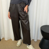 CALÇAS BAGGY ECOPELE CASTANHAS